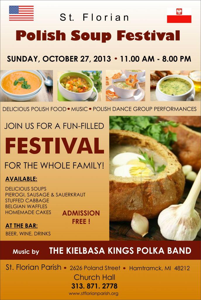 Polish Soup Festival Oct.27,2013 11.00AM-8.00PM – Saint Florian Roman